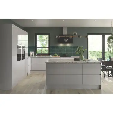 Click Here To Enlarge This Photo Of J Pull Lacarre Gloss Light Grey Door Size : 1245X496