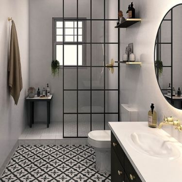 Click Here To Enlarge This Photo Of Moonlight Shimmer Bathroom and Shower Panel