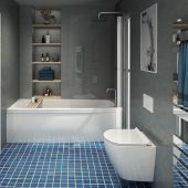 Oyster Marble Bathroom and Shower Panel