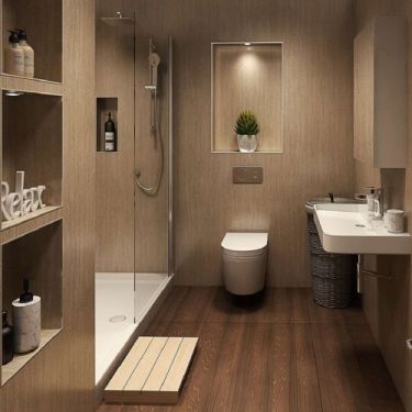 Click Here To Enlarge This Photo Of Travertino Bathroom and Shower Panel