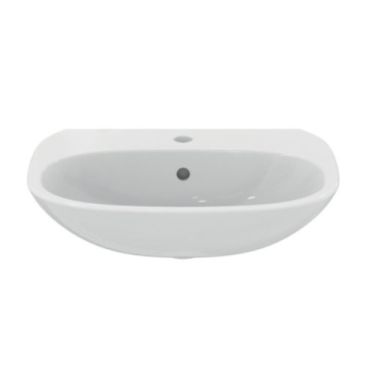 Click Here To Enlarge This Photo Of Ideal Standard Tesi 55 cm Pedestal Basin 1 Tap Hole T028001