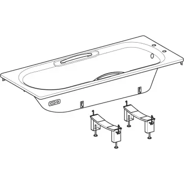 Click Here To Enlarge This Photo Of Twyford Celtic Steel Bath 138 Litres Water Saving 1700mm x 700mm Anti Slip CE1572WH