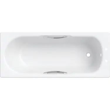 Click Here To Enlarge This Photo Of Twyford Celtic Steel Bath 138 Litres Water Saving 1700mm x 700mm Anti Slip CE1572WH