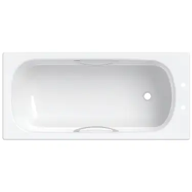 Click Here To Enlarge This Photo Of Twyford Celtic Rectangular Bathtub 150cm x 60cm 137L Capacity with Handles - BS1472WH