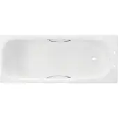 Twyford Shallow Steel Bath White 1700mm Slip Resistant SB1772WH
