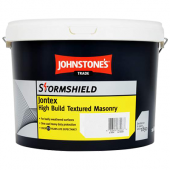 Johnstone’s Trade Jontex Hi-Build Textured Masonry Paint Brilliant White 10L