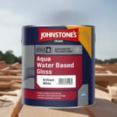 Click Here To Enlarge This Photo Of Johnstone’s Trade Aqua Water Based Gloss Brilliant White 2.5L