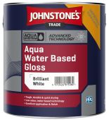 Johnstone’s Trade Aqua Water Based Gloss Brilliant White 2.5L