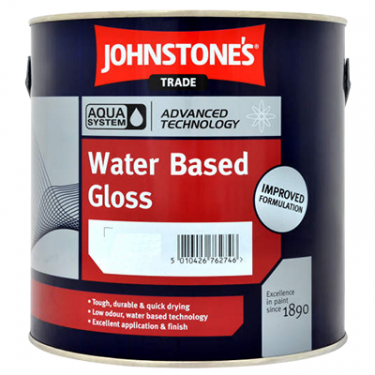 Click Here To Enlarge This Photo Of Johnstone’s Trade Aqua Water Based Gloss Advise of Required Colour 2.5L