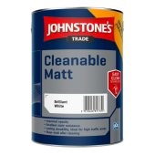 Johnstone’s Trade Cleanable Matt Brilliant White 5L 386405