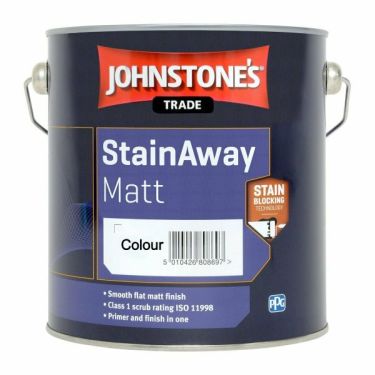 Click Here To Enlarge This Photo Of Johnstone’s Trade StainAway Matt Advise of Required Colour 2.5L