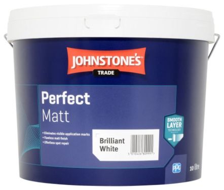 Click Here To Enlarge This Photo Of Johnstone’s Trade Perfect Matt Brilliant White 10L
