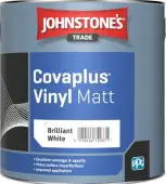 Johnstone’s Trade Covaplus Vinyl Matt Paint Brilliant White 2.5L - 301454