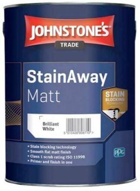 Click Here To Enlarge This Photo Of Johnstone’s Trade StainAway Matt Brilliant White 5L