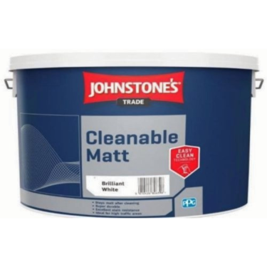 Click Here To Enlarge This Photo Of Johnstone’s Trade Cleanable Matt Brilliant White 10L