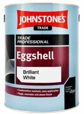 Click Here To Enlarge This Photo Of Johnstone’s Trade Eggshell (Oil Based) Brilliant White 5L