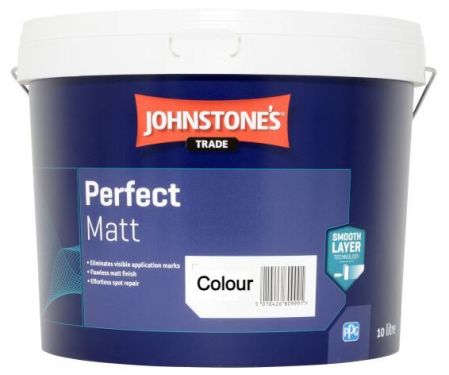 Click Here To Enlarge This Photo Of Johnstone’s Trade Perfect Matt Advise of Required Colour 10L