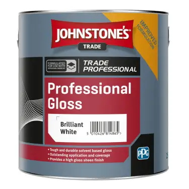 Click Here To Enlarge This Photo Of Johnstone’s Trade Professional Gloss Brilliant White 2.5L