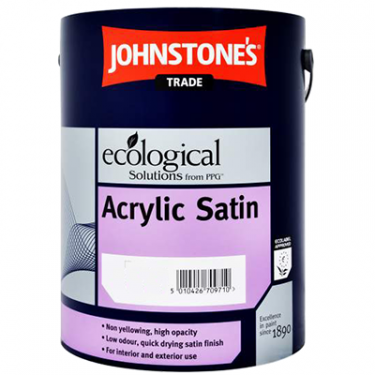 Click Here To Enlarge This Photo Of Johnstone’s Trade Acrylic Satin Advise of Required Colour 5L