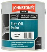 Johnstone’s Trade Flat Oil Paint Brilliant White 2.5L
