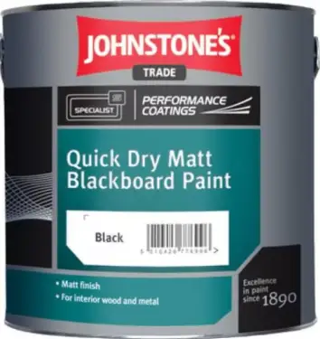 Click Here To Enlarge This Photo Of Johnstone’s Trade Quick Dry Matt Blackboard Paint 2.5L