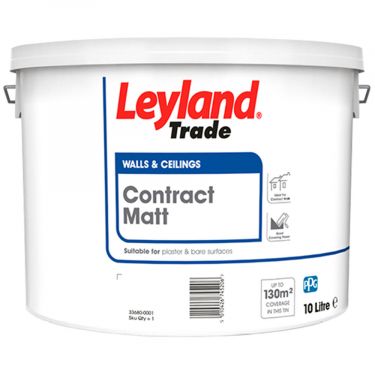Click Here To Enlarge This Photo Of Leyland Trade Contract Matt Brilliant White 10L