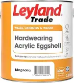 Leyland Trade Acrylic Hardwearing Eggshell Magnolia 2.5L