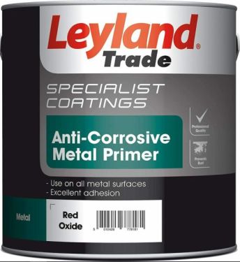 Click Here To Enlarge This Photo Of Leyland Trade Anti Corrosive Metal Primer Red Oxide 2.5L