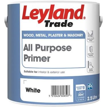 Click Here To Enlarge This Photo Of Leyland All Purpose Primer White 2.5L