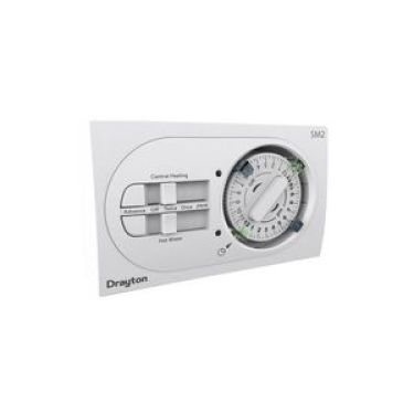 Click Here To Enlarge This Photo Of Drayton SM2 2-Channel Mechanical Electro-Mechanical Programmer 29206