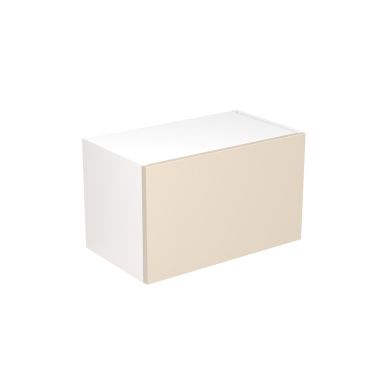 Click Here To Enlarge This Photo Of Kitchen Kit Flatpack Slab Super Gloss Cashmere 600 Wall Unit Bridge - FKKF0119