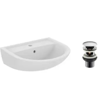 Click Here To Enlarge This Photo Of Armitage Shanks Sandringham 21 550mm Wide Basin 1 Tap Hole & Full Pedestal 550mm E894901 & E897601