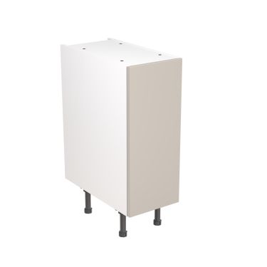 Click Here To Enlarge This Photo Of Kitchen Kit Flatpack Slab Super Gloss Light Grey 300 Base Unit - FKKF0201