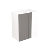 Kitchen Kit Flatpack Slab Super Gloss Dust Grey 600 Wall Unit Blind Corner - FKKF0316