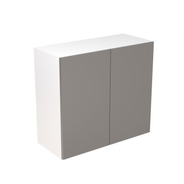 Click Here To Enlarge This Photo Of Kitchen Kit Flatpack Slab Super Gloss Dust Grey 800 Wall Unit - FKKF0338