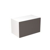 Kitchen Kit Flatpack Slab Super Gloss Graphite 600 Wall Unit Bridge - FKKF0419