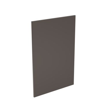 Click Here To Enlarge This Photo Of Kitchen Kit Flatpack Slab Super Gloss Graphite 600 Panel Base End - FKKF0428
