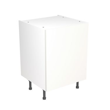 Click Here To Enlarge This Photo Of Kitchen Kit Flatpack Slab Ultra Matt White 600 Base Unit - FKKF0504