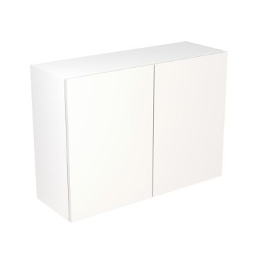 Click Here To Enlarge This Photo Of Kitchen Kit Flatpack Slab Ultra Matt White 1000 Wall Unit - FKKF0515