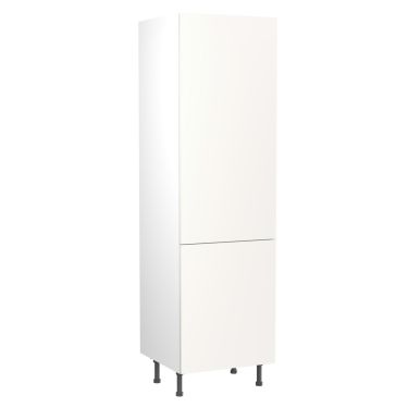 Click Here To Enlarge This Photo Of Kitchen Kit Flatpack Slab Ultra Matt White 600 Tall Unit Larder - FKKF0534