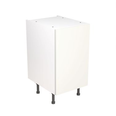 Click Here To Enlarge This Photo Of Kitchen Kit Flatpack Slab Ultra Matt White 450 Base Unit - FKKF0539