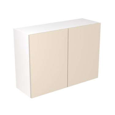 Click Here To Enlarge This Photo Of Kitchen Kit Flatpack Slab Ultra Matt Cashmere 1000 Wall Unit - FKKF0615