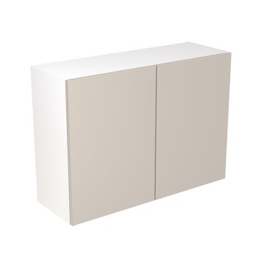 Click Here To Enlarge This Photo Of Kitchen Kit Flatpack Slab Ultra Matt Light Grey 1000 Wall Unit - FKKF0715
