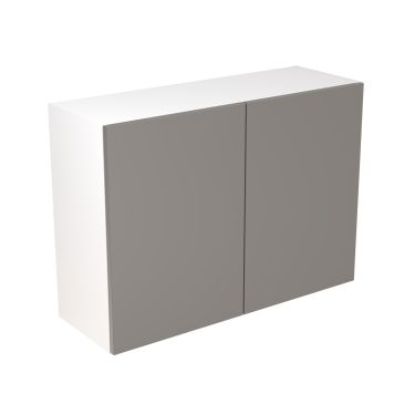 Click Here To Enlarge This Photo Of Kitchen Kit Flatpack Slab Ultra Matt Dust Grey 1000 Wall Unit - FKKF0815