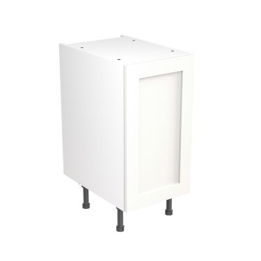 Click Here To Enlarge This Photo Of Kitchen Kit Flatpack Shaker Ultra Matt White 400 Base Unit - FKKH0502