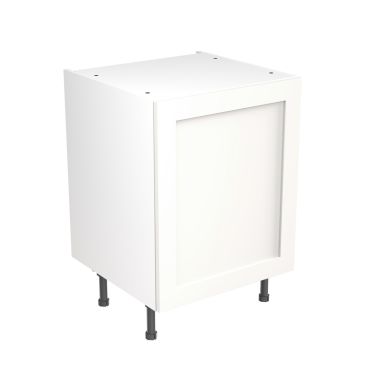 Click Here To Enlarge This Photo Of Kitchen Kit Flatpack Shaker Ultra Matt White 600 Base Unit - FKKH0504