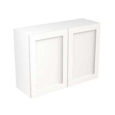 Click Here To Enlarge This Photo Of Kitchen Kit Flatpack Shaker Ultra Matt White 1000 Wall Unit - FKKH0515