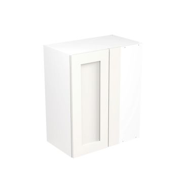 Click Here To Enlarge This Photo Of Kitchen Kit Flatpack Shaker Ultra Matt White 600 Wall Unit Blind Corner - FKKH0516