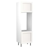 Kitchen Kit Flatpack Shaker Ultra Matt White 600 Tall Unit Double Oven - FKKH0521