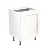 Kitchen Kit Flatpack Shaker Ultra Matt White 600 Base Unit Sink - FKKH0535